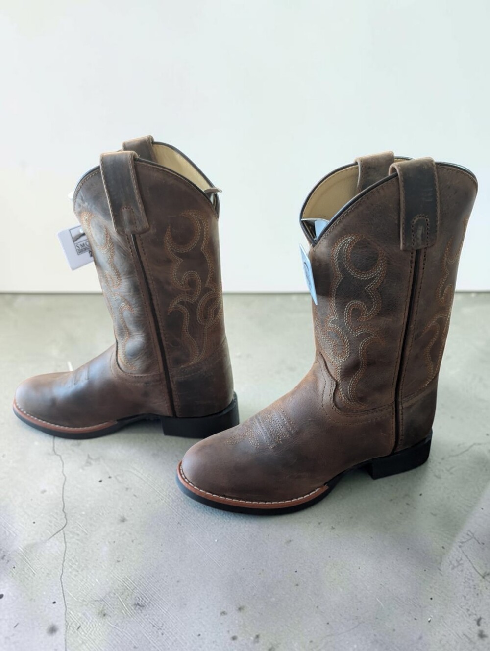 Kids’ Smoky Mountain Boots Showdown Western Cowboy Boots — Size 2C — Brown